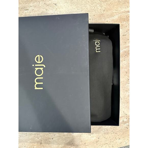 NEW Maje Leather Platform Coin Loafers White size 38/ 7.5 - Picture 4 of 10